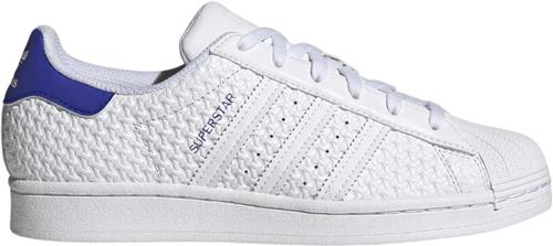 Se adidas Superstar Mand Ftwwht/ftwwht/lucblu Sneakers Str 44 - Læder hos Magasin ved Magasin