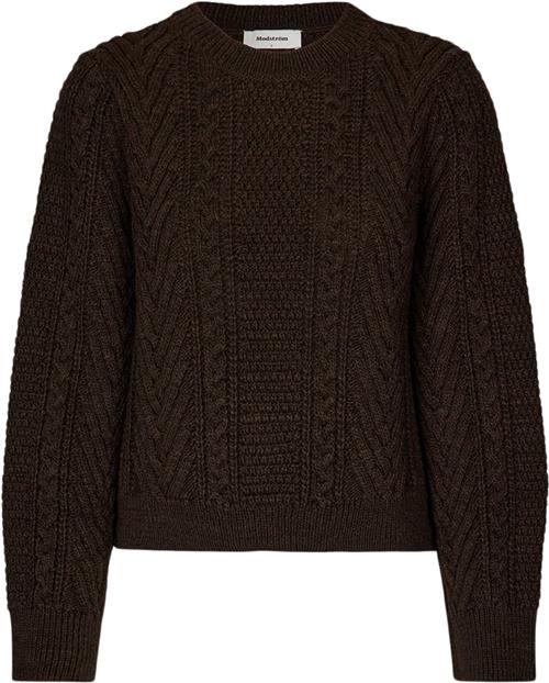 Modström Grannonmd Oneck Kvinde Chocolate Sweaters Str XS - Uld hos Magasin