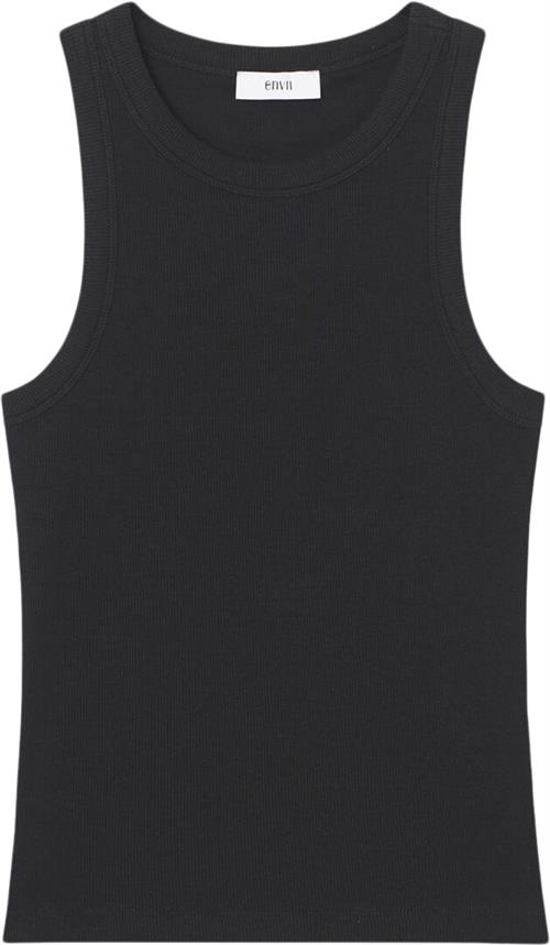 Envii Enally Racer TOP 5314 Kvinde Black Tanktoppe Str M - hos Magasin