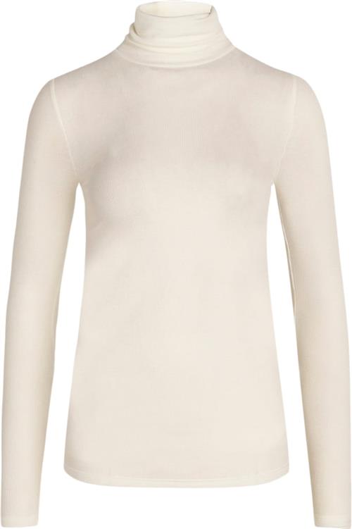 Bruuns Bazaar Angelabb Roll Neck Kvinde Snow White Rullekraver Slim Fit Str L - Uld hos Magasin