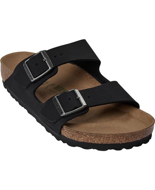 Se Birkenstock Arizona Bfbc Earthy Vegan Black VEG Kvinde Black Flade Sandaler Str 41 - hos Magasin ved Magasin