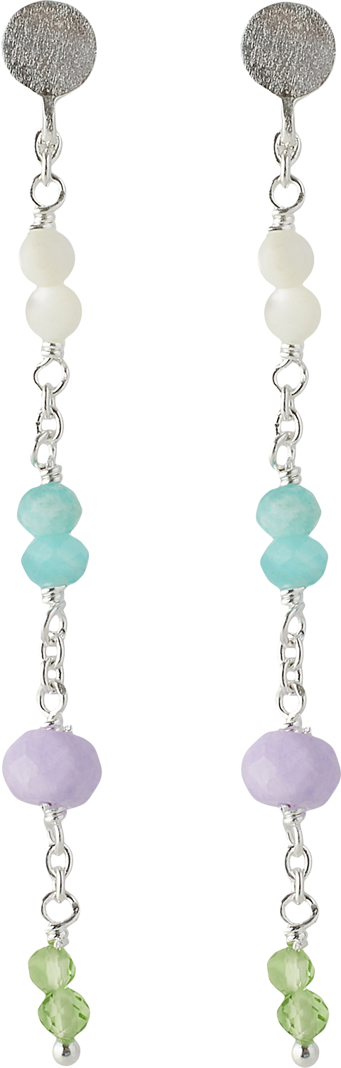 Pernille Corydon Jewellery Sea Colour Earrings Length 44 mm One Size - Ørestikker hos Magasin