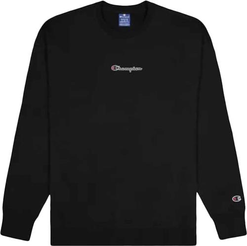 Se Champion Crewneck Sweatshirt Mand Black Sweatshirts Str S - Bomuld hos Magasin ved Magasin