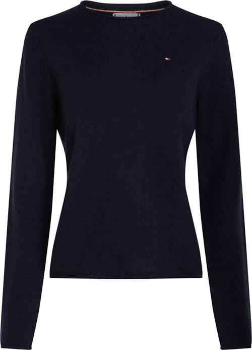 Tommy Hilfiger Soft Wool CNK Sweater Kvinde Desert Sky Sweaters Str M - hos Magasin