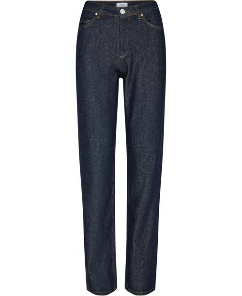 Envii Enbree Straight Jeans 6856 Kvinde Dark Blue Rinse Straight Jeans Straight Fit Str L - Bomuld hos Magasin