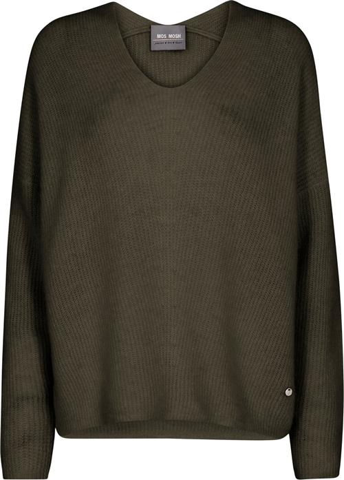 Se Mos Mosh Mmthora Vneck Knit Kvinde Grape Leaf Sweaters Str XS - hos Magasin ved Magasin