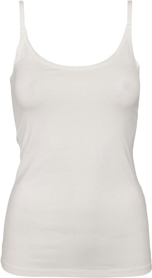 esmé studios Espenelope Singlet Top Kvinde White Tanktoppe Str S - hos Magasin