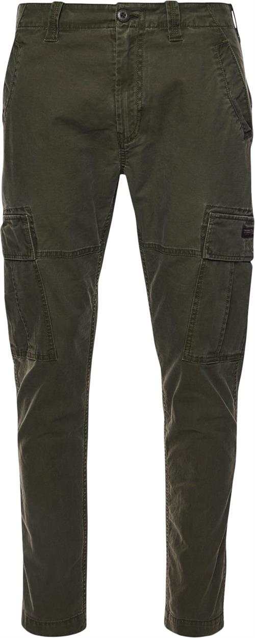 Se Superdry Core Cargo Mand Authentic Khaki Chinos Str 32/34 - Bomuld hos Magasin ved Magasin