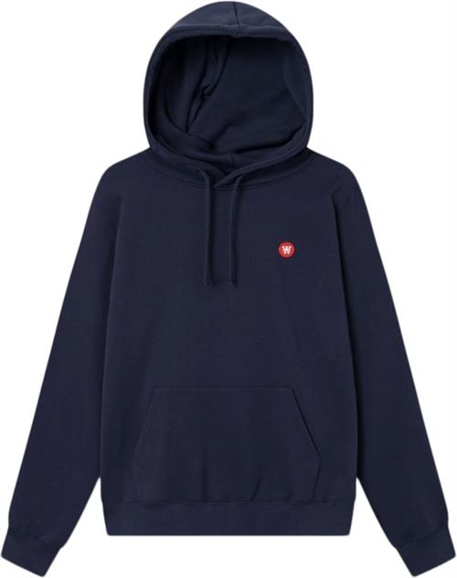 Wood Wood Ash Hoodie Mand Navy Hoodies Str M - Bomuld hos Magasin