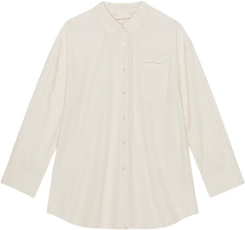 Moshi Moshi Mind Avalon Shirt Poplin Kvinde Natural Langærmede Skjorter Str XS - hos Magasin