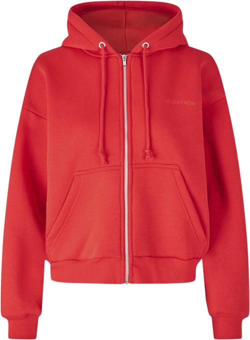 Modström Tiamd zip Kvinde Flame Scarlet Langærmede Bluser Str XS - hos Magasin