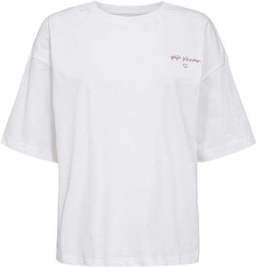 Se Sofie Schnoor Tshirt Kvinde Brilliant White Kortærmede T-shirts Str M - hos Magasin ved Magasin