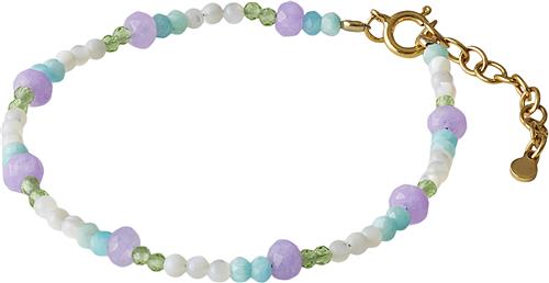 Pernille Corydon Jewellery Sea Colour Bracelet Adj. 1619 cm One Size - Perlearmbånd hos Magasin