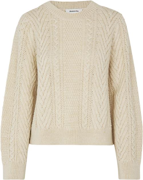 Se Modström Grannonmd Oneck Kvinde Vanilla Ice Sweaters Str M - Uld hos Magasin ved Magasin