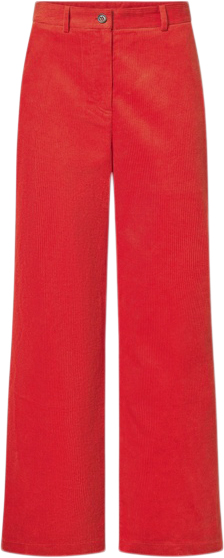 Nué Notes Porter Pants Kvinde High Risk Red Bukser Med Brede Ben Str 38 - hos Magasin