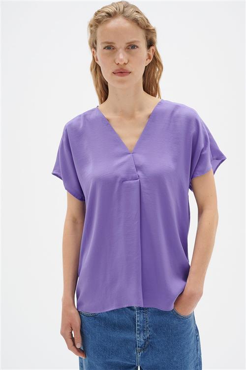 Se InWear Rindaiw Top Kvinde Amethyst Kortærmede Bluser Loose Fit Str 44 - hos Magasin ved Magasin