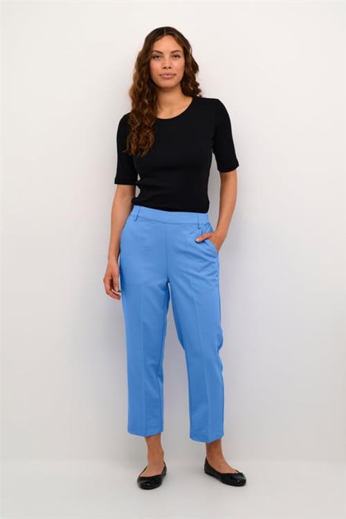 Se Kaffe Kasakura HW Cropped Pants Kvinde Ultramarine Bukser Str 44 - hos Magasin ved Magasin