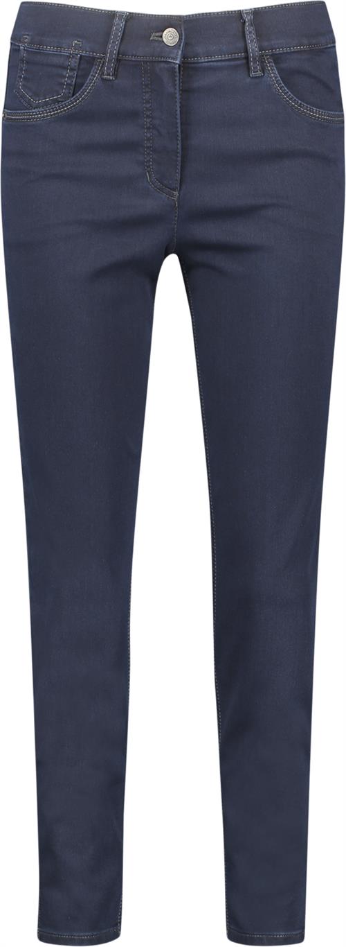 Gerry Weber Jeans Cropped Kvinde Dark Blue Denim Skinny Jeans Str 40R - Denim hos Magasin