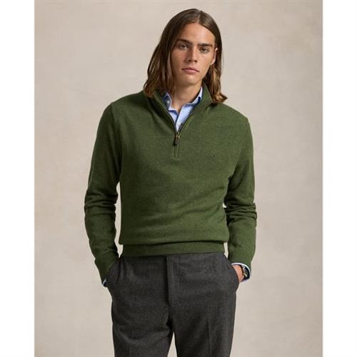 Se Polo Ralph Lauren 2/27 Merino Rwsls HZ PP Mand Classic Olive Heather Turtlenecks Str S Merino - hos Magasin ved Magasin