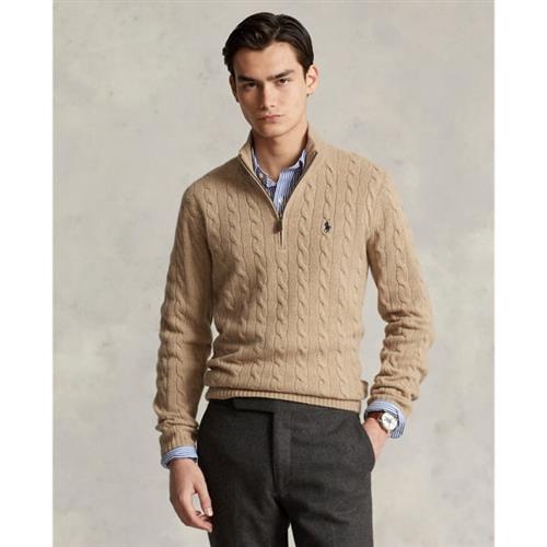 Polo Ralph Lauren 2/15 Wool/cash Rwslsl-plo Mand Camel Melange Turtlenecks Str XL - hos Magasin