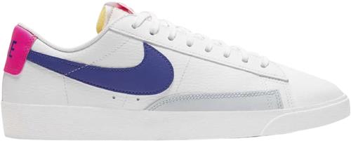 Nike Wmns Nike Blazer LOW Kvinde White/concord-hyper Pink-pure Sneakers Str 40 - Læder hos Magasin