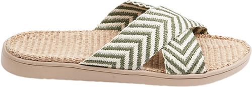 Lovelies Formentera Sandal - Jute Sole & Natural Bast Straps Kvinde Four Leaf Clover Flade Sandaler Str 41 - hos Magasin