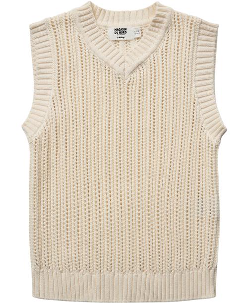 BAKITO by Magasin Du Nord Collection BAKITO by Magasin Knitted Vest Kids Str 4 Beige Veste Bomuld