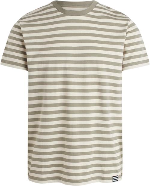 Se Mads Nørgaard - Copenhagen Organic Midi Thor Tee Mand Summer Sand/overland Trek Kortærmede T-shirts Str XL - hos Magasin ved Magasin