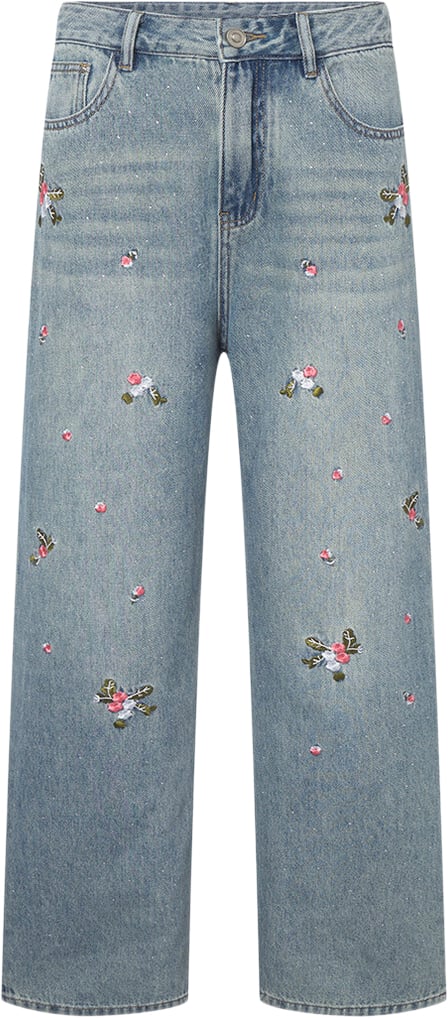 Se HUNKØN Dolly Denim Trousers Kvinde Light Denim Jeans Str XS Denim - hos Magasin ved Magasin