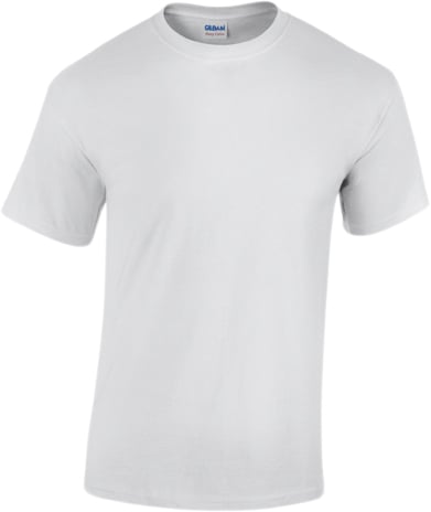 Gildan Gildan Heavy Cotton Adult Tshirt Kvinde White Kortærmede T-shirts Str XXL - hos Magasin