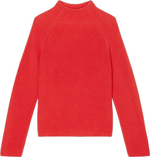 Se Marc O’Polo Pullover, Longsleeve, Standup Coll Kvinde Poppy Red Sweaters Str L - hos Magasin ved Magasin