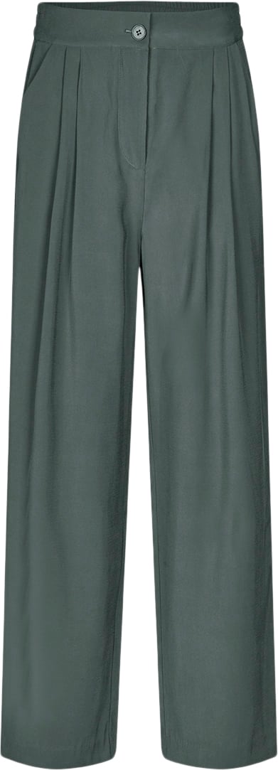 Modström Fanyamd Pants Kvinde Harbor Green Bukser Med Lige Ben Str XL - hos Magasin