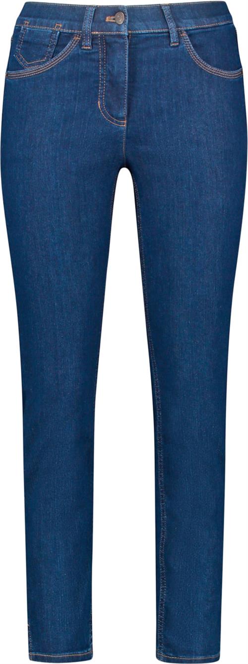 Se Gerry Weber Jeans Cropped Kvinde Blue Denim Skinny Jeans Str 42R - Denim hos Magasin ved Magasin