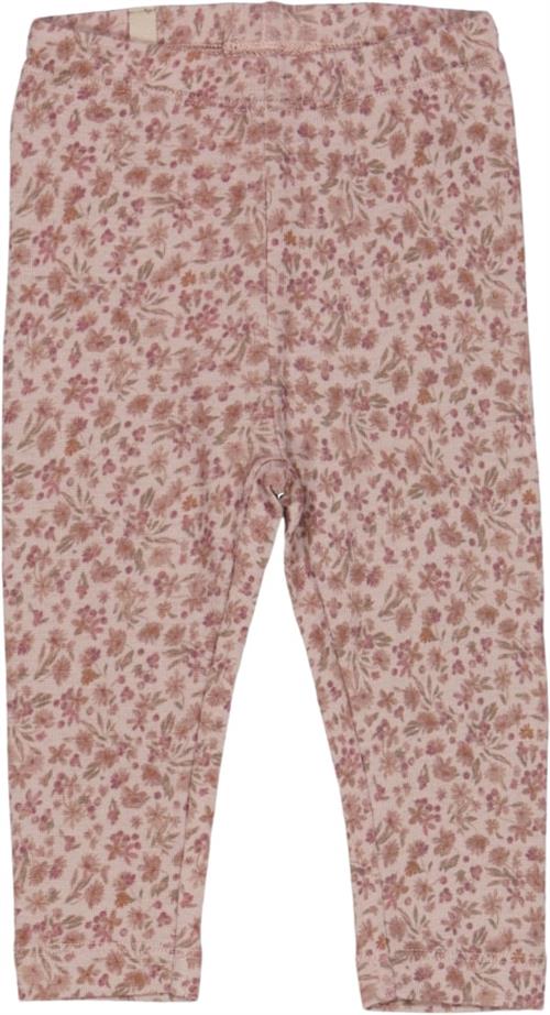 Se Wheat Uld Leggings Str 80/12m Uld - Powder Flowers Leggings hos Magasin ved Magasin