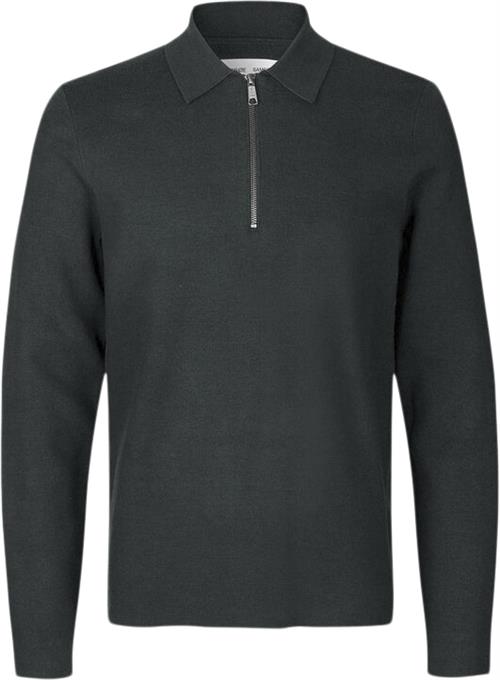 Samsøe Samsøe Guna Half zip 10490 Mand Volcanic Ash Sweaters Str S - Viskose hos Magasin