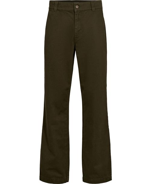 Se Magasin du Nord Collection Magasin Jadon 3 Chino Organic Gots Mand Forest Night Chinos Regular Fit Str 31/34 Bomuld ved Magasin