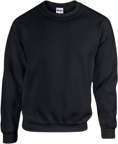 Gildan | Heavy Blend Adult Crewneck Sweatshirt Kvinde Black Sweatshirts Str XL - hos Magasin