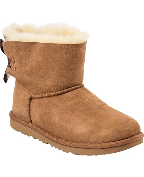 UGG K Mini Bailey Bow II Chestnut Støvler Str 22 - hos Magasin