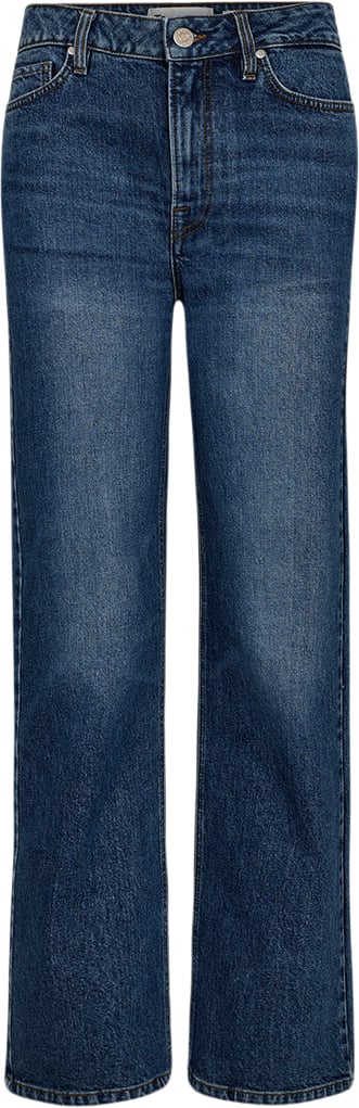 Se Tomorrow Trwbrown Jeans Wash Woodland Kvinde Denim Blue Straight Jeans Str 28 / 32 - hos Magasin ved Magasin