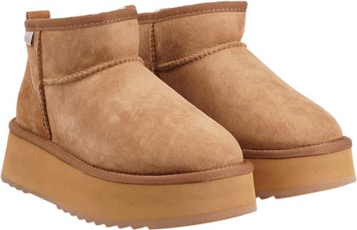 Lovelies Vens Suede Boots W/ Shearling Kvinde Chestnut Vinterstøvler Str 40 - Læder hos Magasin