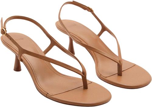 Se MANGO Sandals .- URI Kvinde Medium Brown Højhælede Sandaler Str 40 - hos Magasin ved Magasin