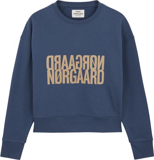 Mads Nørgaard - Copenhagen Organic Sweat Tilvina Sweatshirt Kvinde Blå Sweatshirts Str XXL - hos Magasin