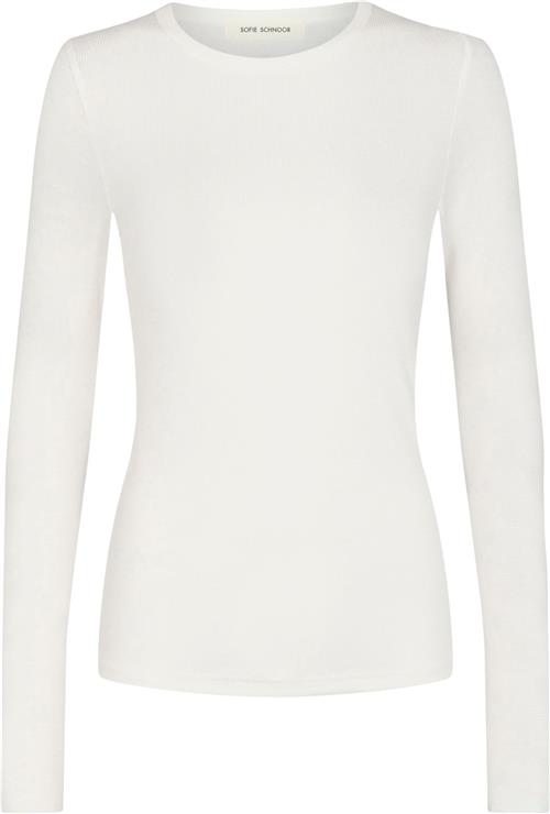 Sofie Schnoor Tshirt Long Sleeve Kvinde Hvid Langærmede T-shirts Str S - hos Magasin