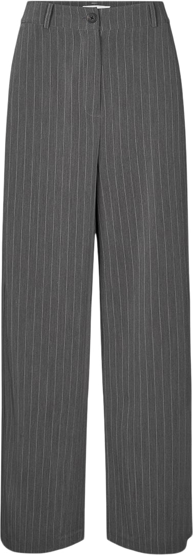 Modström Kemmamd Pants Kvinde Grey Pinstripe Bukser Str S - hos Magasin