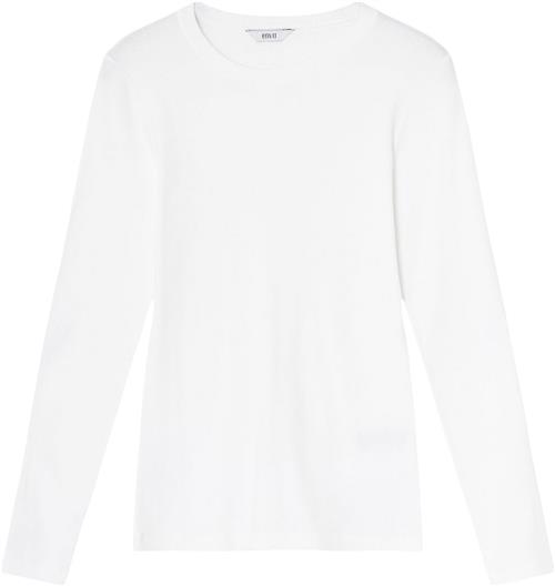 Se Envii Enally LS ON TEE 5314 Kvinde White Langærmede T-shirts Str XL - hos Magasin ved Magasin