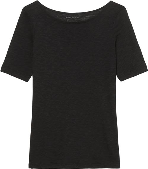 Marc O’Polo Tshirt, Short-sleeve, Boat-neck Kvinde Black Kortærmede T-shirts Str S - hos Magasin