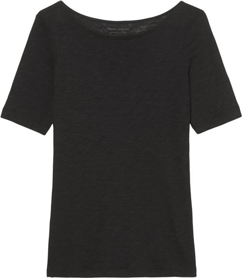 Marc O’Polo Tshirt, Short-sleeve, Boat-neck Kvinde Black Kortærmede T-shirts Str M - hos Magasin