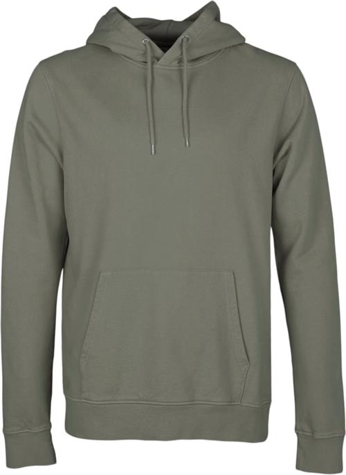 Colorful Standard Classic Organic Hood Kvinde Dusty Olive Hættetrøjer Str L - Bomuld hos Magasin