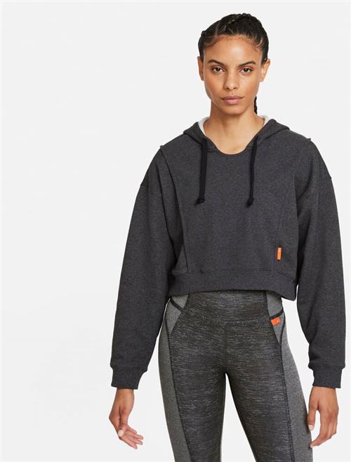 Nike Dri Fit Fleece Cropped Traeningshaettetroje L - Hættetrøjer & Sweatshirts hos Magasin