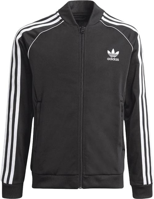 adidas Adicolor SST Track Trøje Str 152 - Black Sweatshirts Polyester hos Magasin